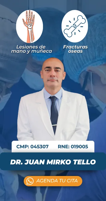 Dr. Juan Mirko Tello, traumatólogo